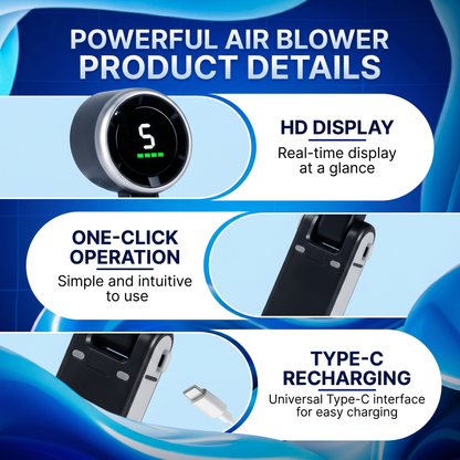 Portable Handheld Turbo Fan &  Rechargeable